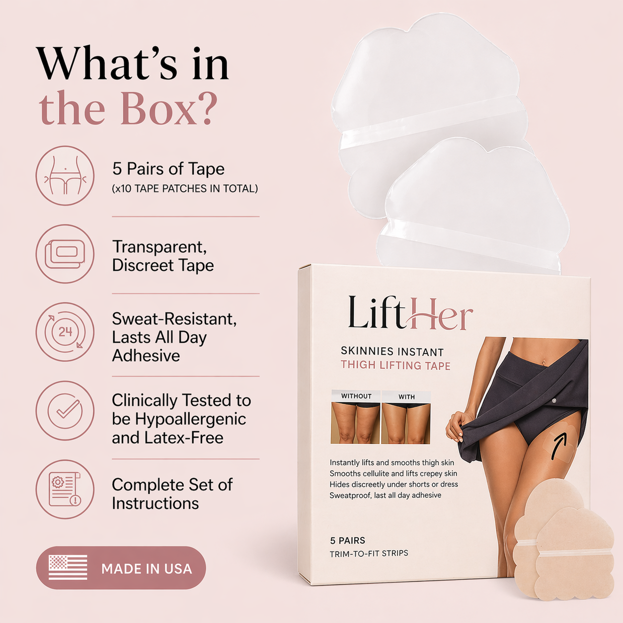 LiftHer Instant Thigh Lifting Tape